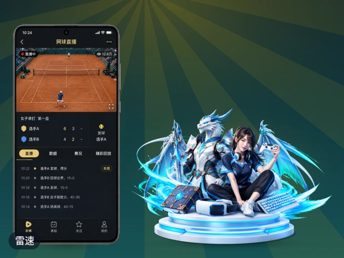 下载雷速 APP，随时随地看比赛